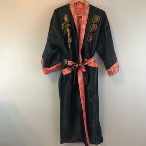 Silk Dragon Kimono Reversible Robe